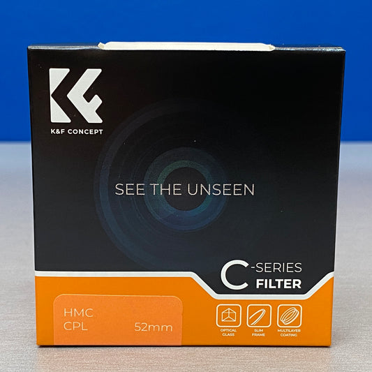K&F Concept CPL Slim 52mm (Filtro Polarizador Circular) - NOVO
