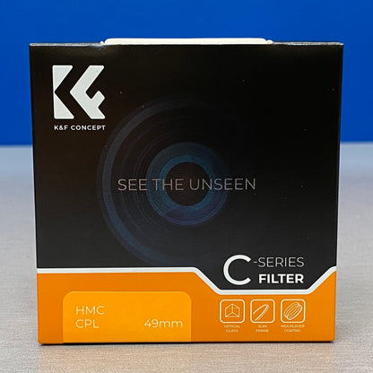 K&F Concept CPL Slim 49mm (Filtro Polarizador Circular) - NOVO