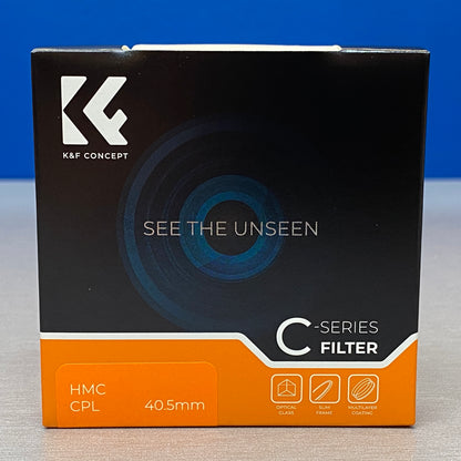 K&F Concept CPL Slim 40.5mm (Filtro Polarizador Circular) - NOVO