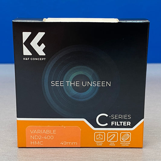 K&F Concept B-Series ND2-400 (Filtro ND Variável) - 49mm - NOVO