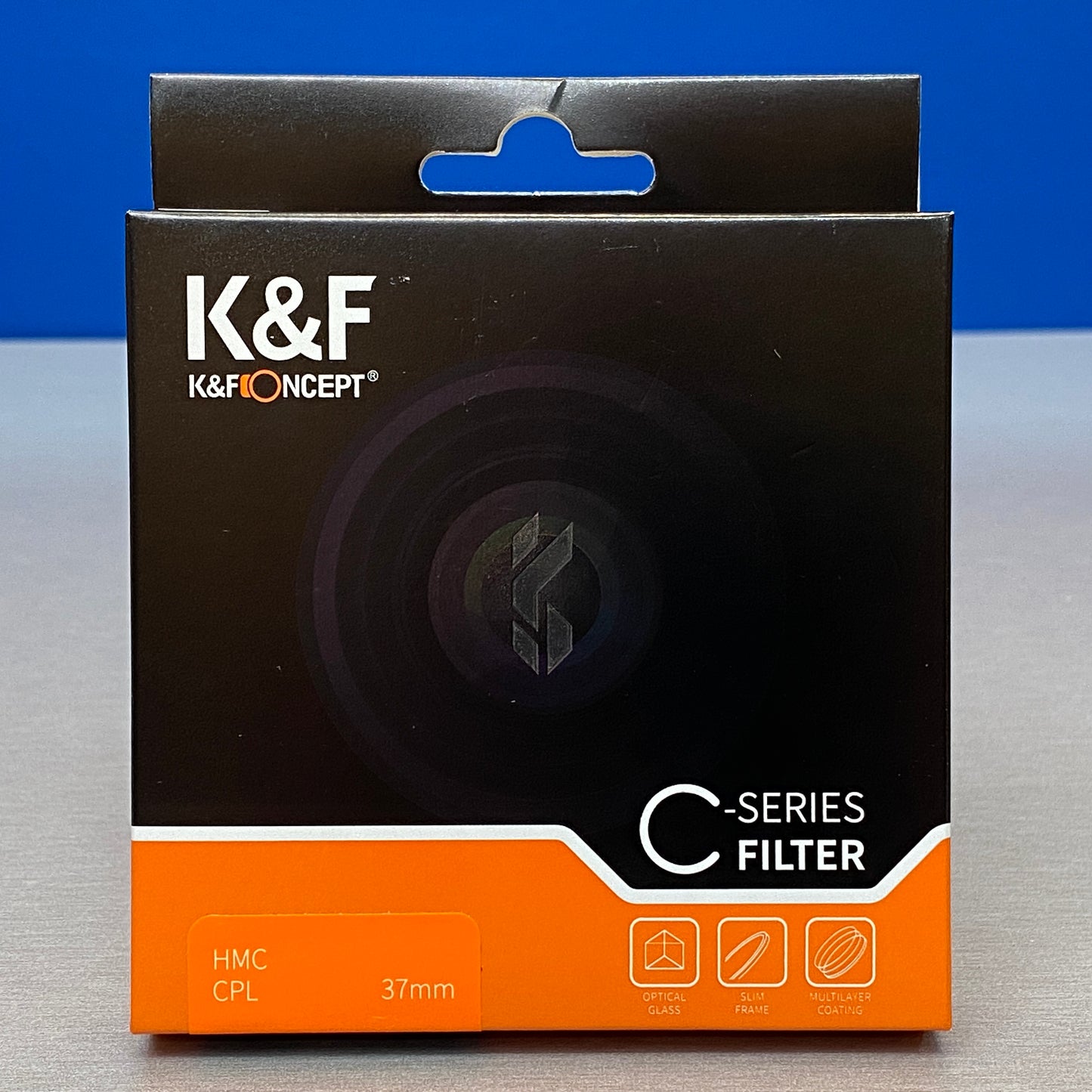K&F Concept CPL Slim 37mm (Filtro Polarizador Circular) - NOVO