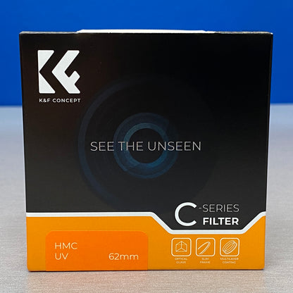 K&F Concept UV Slim 62mm (Filtro UV) - NOVO