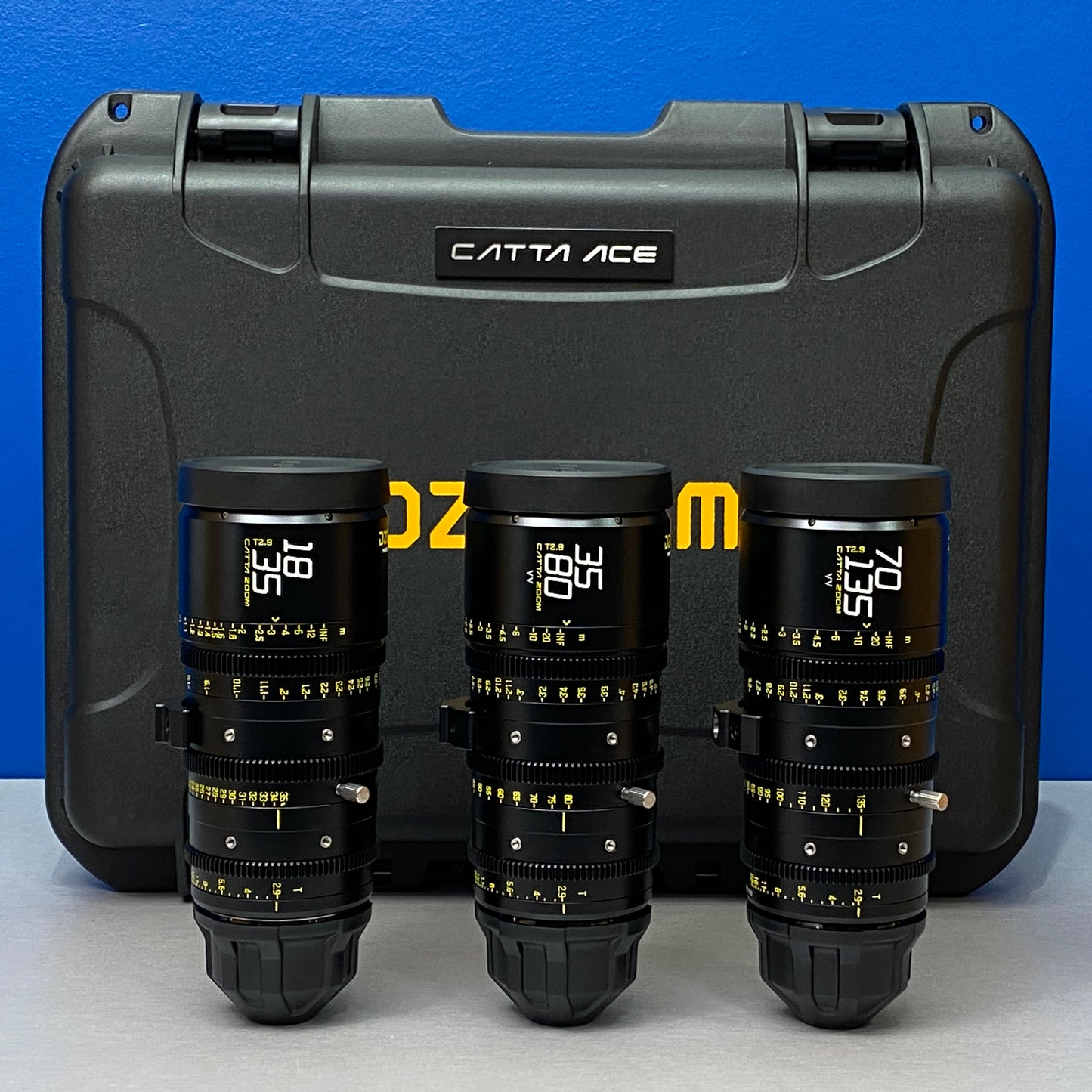 DZOFilm Catta Ace 18-35mm T2.9 | 35-80mm T2.9 | 70-135mm T2.9 | NOVAS