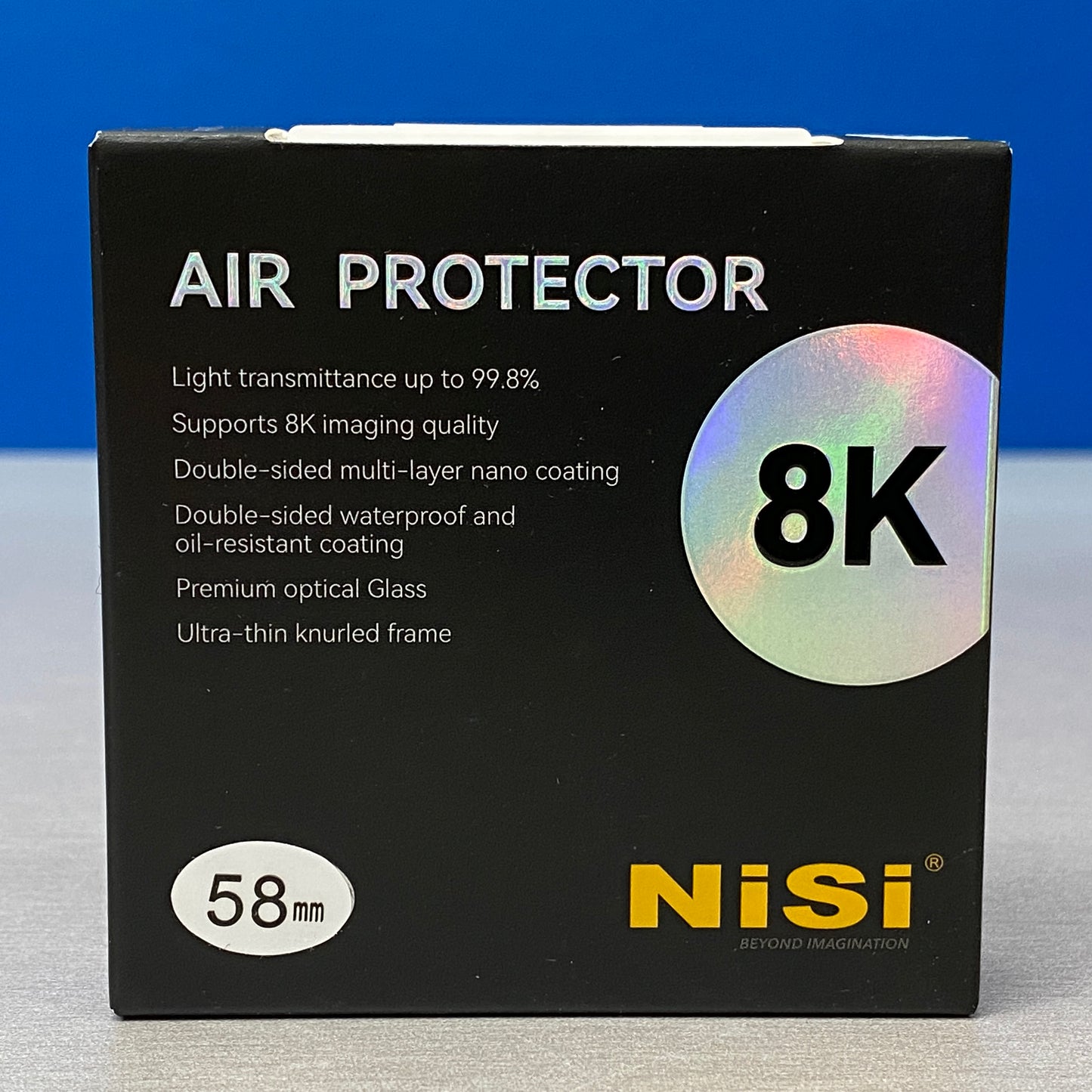 Filtro NiSi Air Protector | 8K | 58mm | NOVO