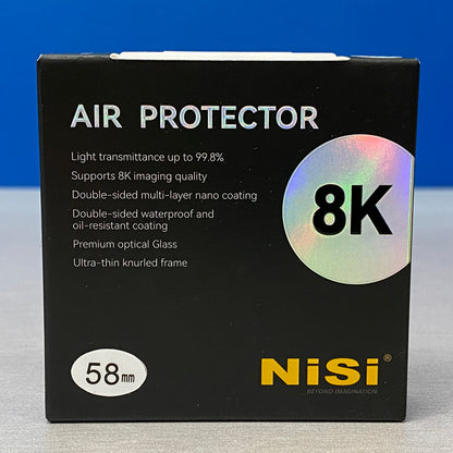 Filtro NiSi Air Protector | 8K | 58mm | NOVO