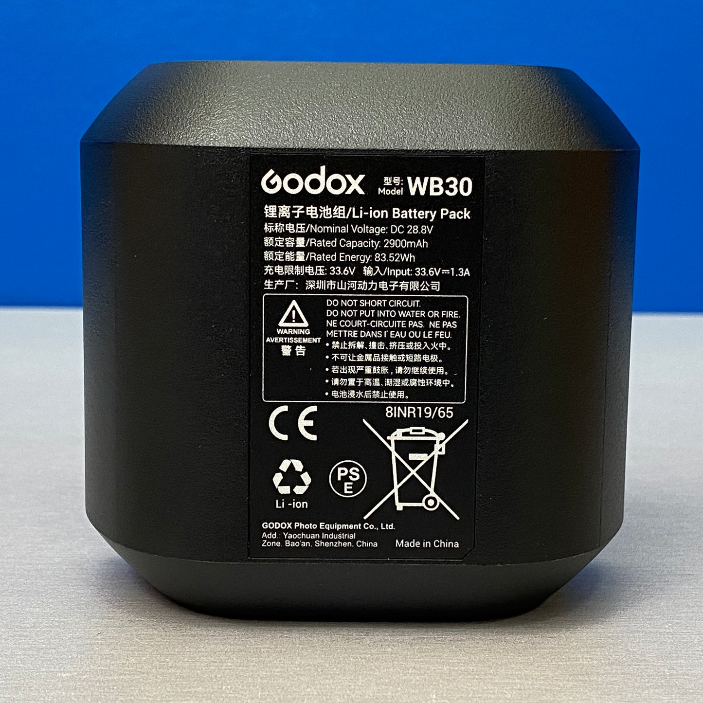 Bateria Godox WB30 | 2900mAh | AD800 Pro | NOVA