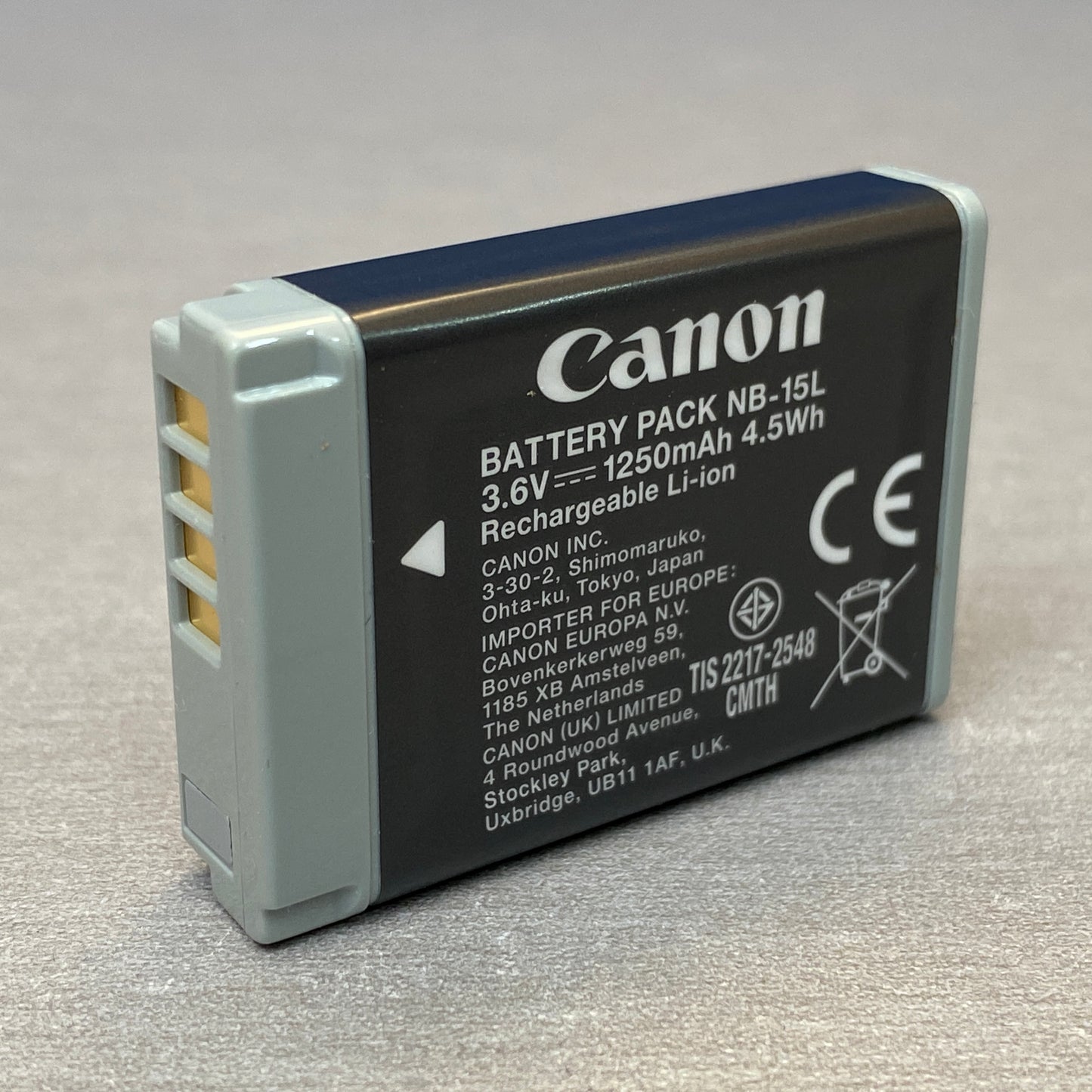 Bateria Canon NB-15L | 1250mAh | NOVA