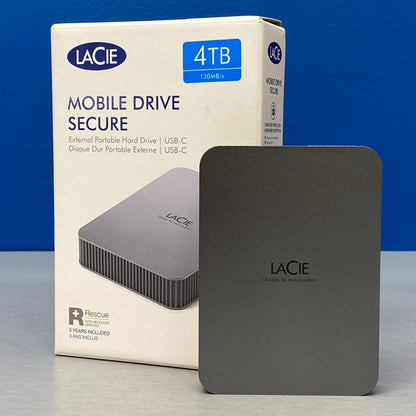 Lacie 4TB External Portable Hard Drive | USB-C