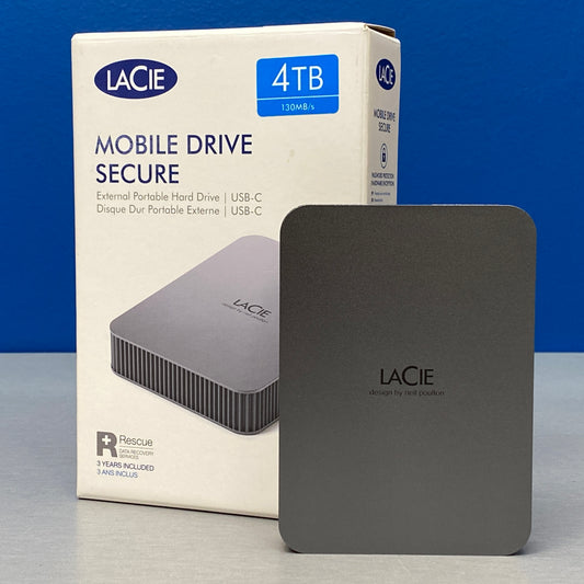 Lacie 4TB External Portable Hard Drive | USB-C