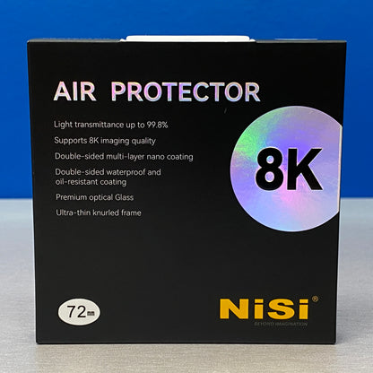 Filtro NiSi Air Protector | 8K | 72mm | NOVO