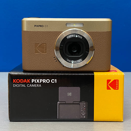 Kodak PixPro C1 - 13MP | Brown | 16GB Micro SD + Leitor USB-C | NOVA