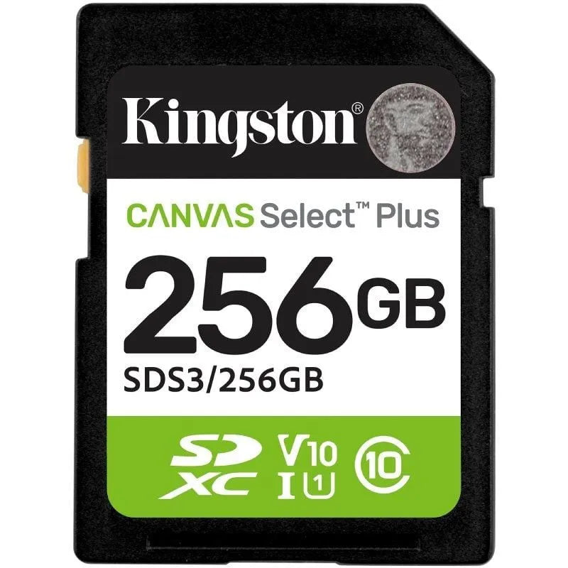 Cartão Kingston SD V10 A1 256GB 150MB/s