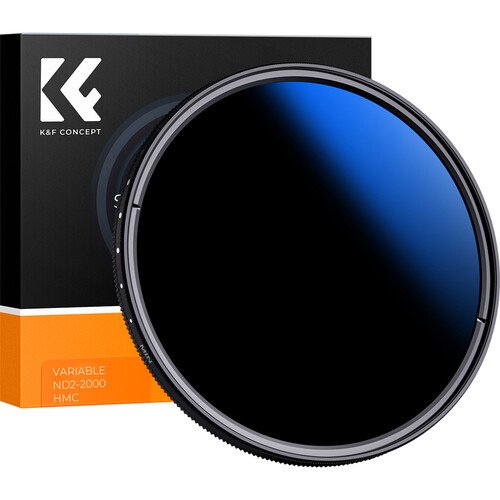 K&F Concept ND2-2000 Slim 55mm (Filtro ND Variável) - NOVO