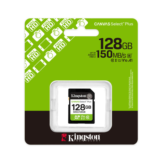 Kingston Canvas Select Plus SDXC 128GB V10 UHS-I 150MB/s - NOVO