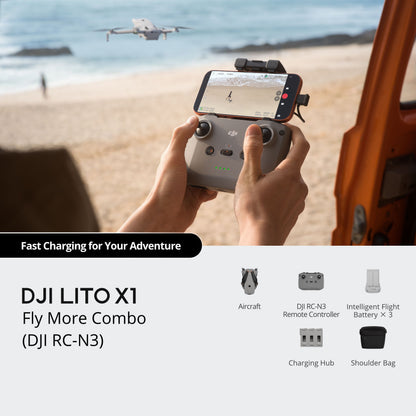 DJI Lito X1 Fly More Combo | RC-N3 | NOVO