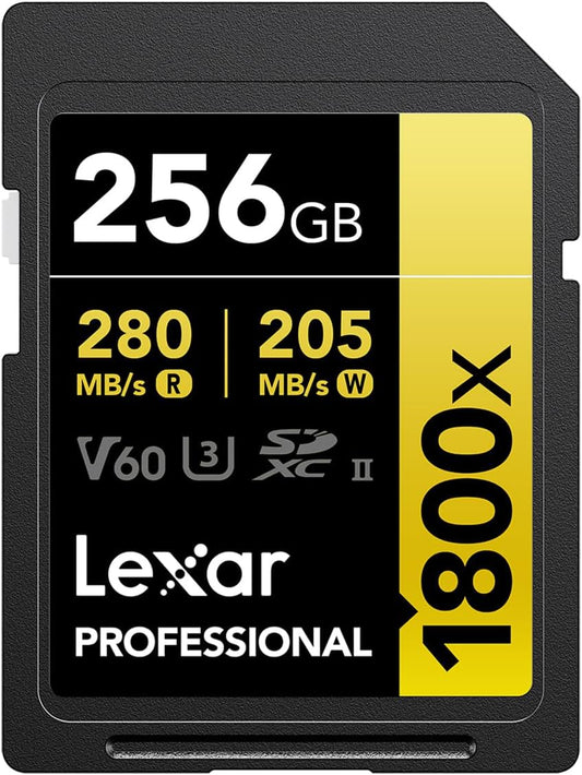 Lexar GOLD 256GB SDXC V60 UHS-II (280/205MB/s) - NOVO