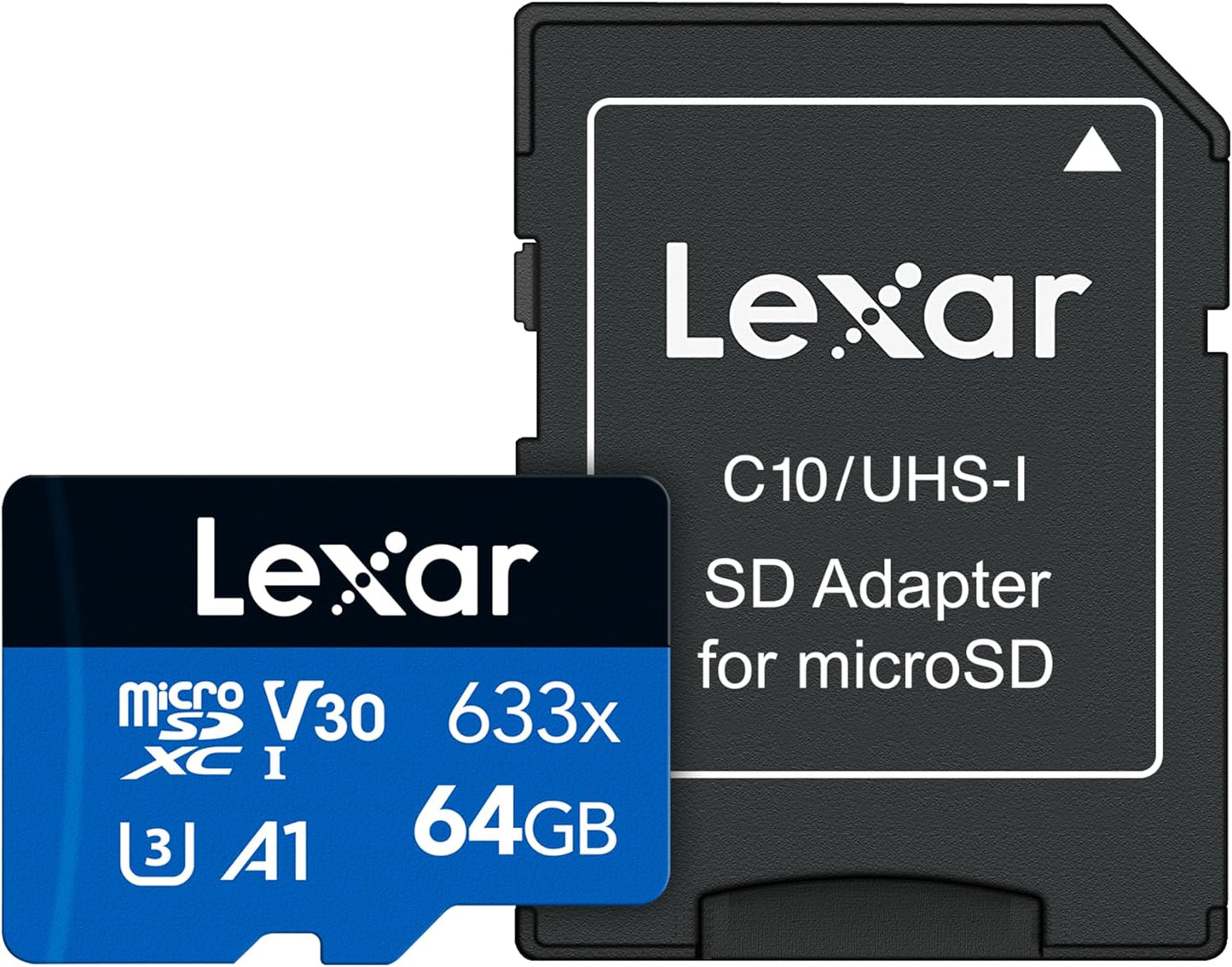 Lexar microSDXC x633 - 64GB - 100MB/s V30 c/Adaptador - NOVO