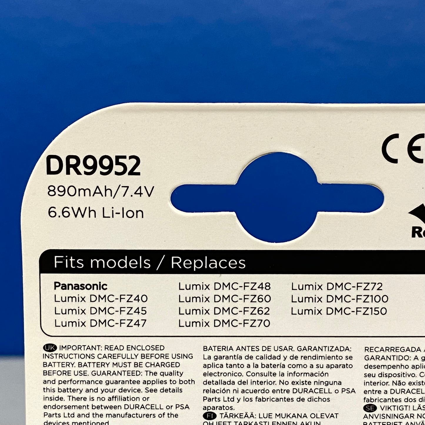 Bateria Duracell - Panasonic DMW-BMB9E