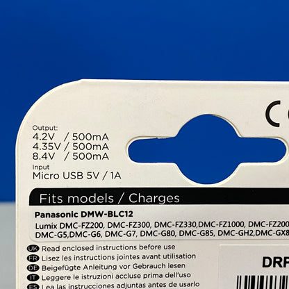 Carregador Duracell - Bateria Panasonic DMW-BLC12