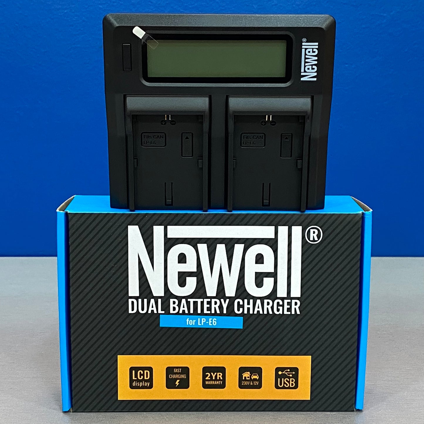 Carregador Rápido Newell Duplo DC-LCD (Canon LP-E6)