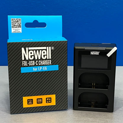 Carregador Duplo Newell - Canon LP-E6/LP-E6N/LP-E6NH (NOVO)